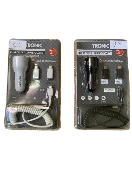 Chargeur allume cigare avec adaptateur